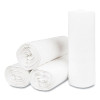 High-Density Commercial Can Liners, 55 Gal, 17 Mic, 36" x 60", Clear, Interleaved Roll, 25 Bags/Roll, 8 Rolls/Carton