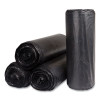High-Density Commercial Can Liners, 60 Gal, 22 Mic, 38" x 60", Black, Interleaved Roll, 25 Bags/Roll, 6 Rolls/Carton