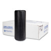 High-Density Commercial Can Liners, 60 Gal, 22 Mic, 38" x 60", Black, Interleaved Roll, 25 Bags/Roll, 6 Rolls/Carton