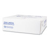 High-Density Commercial Can Liners, 60 Gal, 22 Mic, 38" x 60", Clear, Interleaved Roll, 25 Bags/Roll, 6 Rolls/Carton