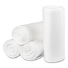 High-Density Commercial Can Liners, 60 Gal, 22 Mic, 38" x 60", Clear, Interleaved Roll, 25 Bags/Roll, 6 Rolls/Carton