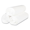 High-Density Commercial Can Liners, 45 Gal, 12 Mic, 40" x 48", Clear, Interleaved Roll, 25 Bags/Roll, 10 Rolls/Carton