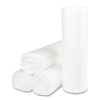High-Density Commercial Can Liners, 45 Gal, 14 Mic, 40" x 48", Clear, Interleaved Roll, 25 Bags/Roll, 10 Rolls/Carton