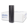 High-Density Commercial Can Liners, 45 Gal, 16 Mic, 40" x 48", Black, Interleaved Roll, 25 Bags/Roll, 10 Rolls/Carton