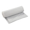 High-Density Commercial Can Liners, 45 Gal, 17 Mic, 40" x 48", Clear, Interleaved Roll, 25 Bags/Roll, 10 Rolls/Carton