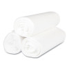 High-Density Commercial Can Liners, 56 Gal, 17 Mic, 43" x 48", Clear, Interleaved Roll, 25 Bags/Roll, 8 Rolls/Carton
