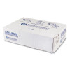 High-Density Commercial Can Liners, 56 Gal, 17 Mic, 43" x 48", Clear, Interleaved Roll, 25 Bags/Roll, 8 Rolls/Carton