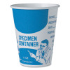 Paper Specimen Cups, 8 Oz, Blue/White, 50/Sleeve, 20 Sleeves/Carton