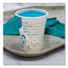 Paper Specimen Cups, 8 Oz, Blue/White, 50/Sleeve, 20 Sleeves/Carton