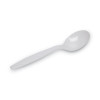 Plastic Cutlery, Heavyweight Soup Spoon, White, 100/Box