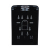 Bulk Fill Foam Soap Dispenser With Key Lock, 900 Ml, 5.25 x 4 x 12, Black Pearl