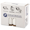 Low-Density Commercial Can Liners, 30 Gal, 0.7 Mil, 30" x 36", White, Interleaved Roll, 25 Bags/Roll, 8 Rolls/Carton