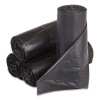 Low-Density Commercial Can Liners, 30 Gal, 0.9 Mil, 30" x 36", Black, Interleaved Roll, 25 Bags/Roll, 8 Rolls/Carton