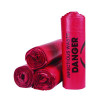 Institutional Low-Density Can Liners, Infectious Waste Biohazard, 33 Gal, 1.3 Mil, 33 x 39, Red, Interleaved, 25/Rl, 6 Rl/Ct