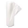 Low-Density Commercial Can Liners, 45 Gal, 0.7 Mil, 40" x 46", White, Interleaved Roll, 25 Bags/Roll, 4 Rolls/Carton