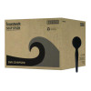 Heavyweight Wrapped Polystyrene Cutlery, Soup Spoon, Plastic, Black, 1,000/Carton