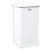 Defenders Heavy-Duty Steel Step Can, 6.5 Gal, Steel, White