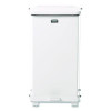 Defenders Heavy-Duty Steel Step Can, 6.5 Gal, Steel, White