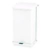 Defenders Heavy-Duty Steel Step Can, 6.5 Gal, Steel, White