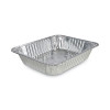 Aluminum Steam Table Pans, Half-Size Deep, 400 Gauge, 2.56" Deep, 10.38 x 12.75, 100/Carton