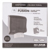 Ultrafold Fusion C-Fold And Multifold Towel Dispenser, 11.5 X 5.5 X 11.5, Black