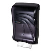 Large Capacity Ultrafold Multifold/C-Fold Towel Dispenser, Oceans, 11.75 x 6.25 x 18, Transparent Black Pearl