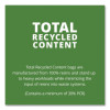 Total Recycled Content Plastic Trash Bags, 10 Gal, 1 Mil, 24" x 24", Black/Brown, 250/Carton