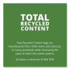 Total Recycled Content Plastic Trash Bags, 60 Gal, 1.5 Mil, 36" x 58", Black/Brown, 100/Carton