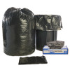 Total Recycled Content Plastic Trash Bags, 56 Gal, 1.5 Mil, 43" x 49", Black/Brown, 100/Carton