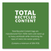 Total Recycled Content Plastic Trash Bags, 65 Gal, 1.5 Mil, 50" x 51", Black/Brown, 100/Carton