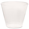 Comet Plastic Tumbler, Squat, 5 Oz, Clear, 50/Pack, 20 Packs/Carton