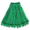 Tube Mop, Microfiber, Green, Medium, 5" Green Headband, 6/Carton