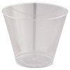 Comet Smooth Wall Tumblers, Squat, 9 Oz, Plastic, Clear, 25/Pack, 20 Packs/Carton