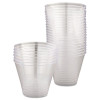 Comet Smooth Wall Tumblers, Squat, 9 Oz, Plastic, Clear, 25/Pack, 20 Packs/Carton