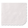 Scalloped Edge Traymat, Anniversary Embossed Surface, 19" x 14", White, 1,000/Carton