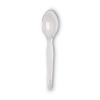 Plastic Cutlery, Heavyweight Spoon, Crystal Clear, 1,000/Carton