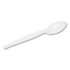 Plastic Cutlery, Heavyweight Spoon, White, 1,000/Carton