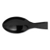 Plastic Cutlery, Heavyweight Spoon, Black, 1,000/Carton