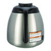 Thermal Carafe, 64 Oz, Stainless Steel/Black