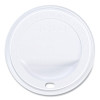 Traveler Cappuccino Style Dome Lid, Fits 10 Oz Hot Cups, Plastic, White, 100/Pack, 10 Packs/Carton