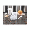 Traveler Dome Hot Cup Lid, Fits 8 Oz Hot Cups, Plastic, White, 100/Pack, 10 Packs/Carton