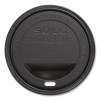 Traveler Cappuccino Style Dome Lid, Fits 10 Oz To 24 Oz Hot Cups, Plastic, Black, 100/Sleeve, 10 Sleeves/Carton