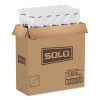 Traveler Cappuccino Style Dome Lid, Fits 10 Oz To 24 Oz Hot Cups, Plastic, Black, 100/Sleeve, 10 Sleeves/Carton