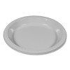 Plastic Dinnerware, Plates, 10.25" Dia, White, 125/Pack