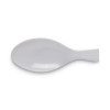 Individually Wrapped Mediumweight Polystyrene Cutlery, Spoon, Plastic, White, 1,000/Carton