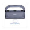 Toilet Seat Cover Dispenser, 17.25 x 3.13 x 11.75, Smoke