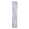 Heavyweight Wrapped Polypropylene Cutlery, Spoon, Plastic, White, 1,000/Carton