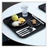 Heavyweight Wrapped Polystyrene Cutlery, Spoon, Plastic, Black, 1,000/Carton