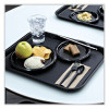 Heavyweight Wrapped Polystyrene Cutlery, Spoon, Plastic, Black, 1,000/Carton