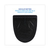 Disposable Urinal Floor Mat 2.0, Shield-Shaped, Black/Gray Slip-Resistant Surface, 17.5" x 20", 6/Carton